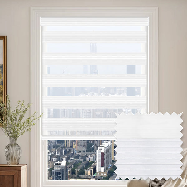 Westcott Snow Light Filtering Zebra Shade