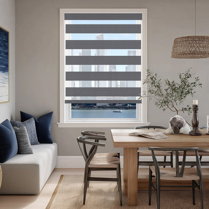 Westcott Charcoal Light Filtering Zebra Shade