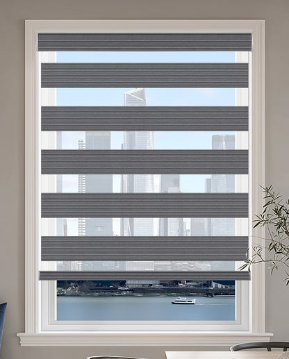Westcott Charcoal Light Filtering Zebra Shade