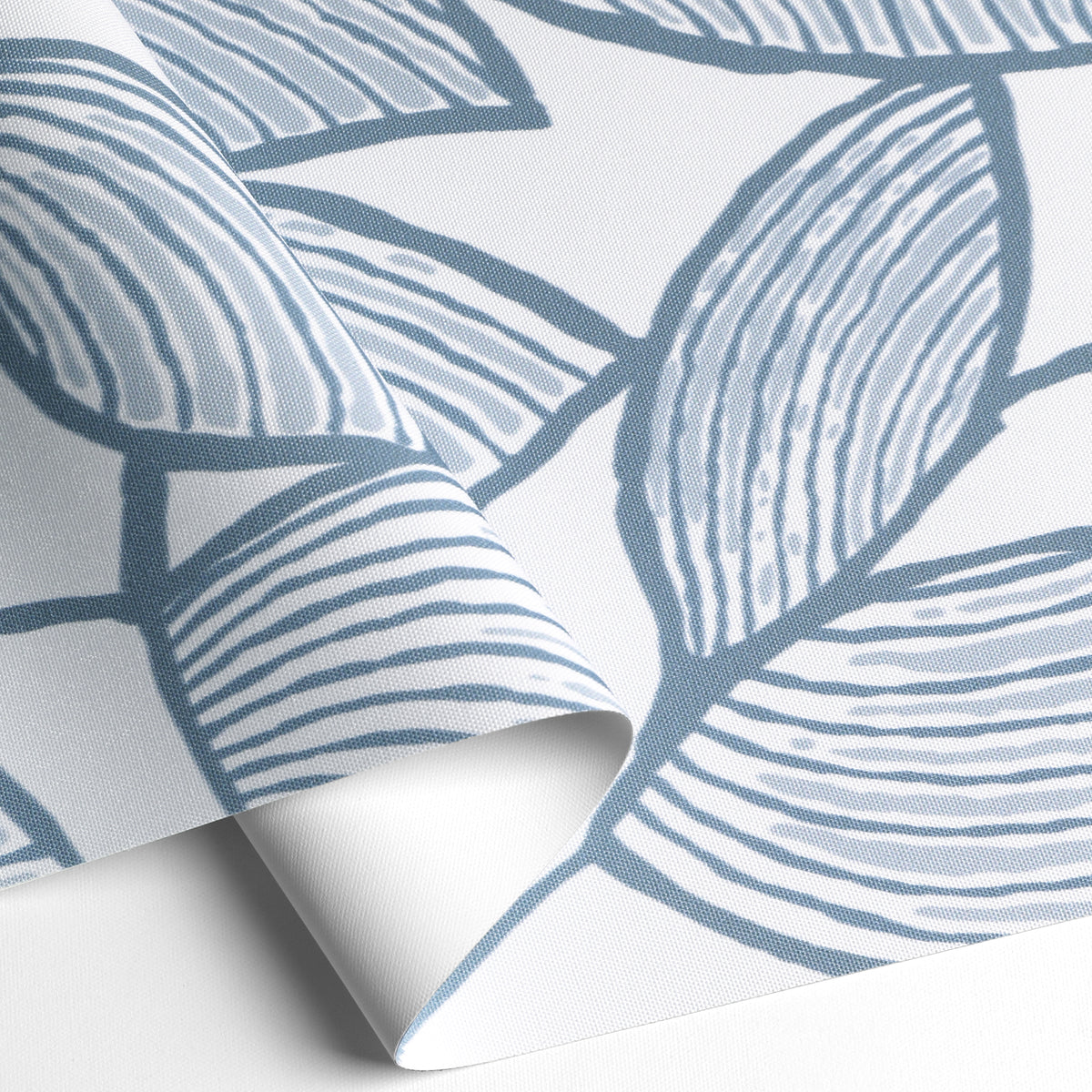 Weeping Leaf Blue Blackout Roller Shades
