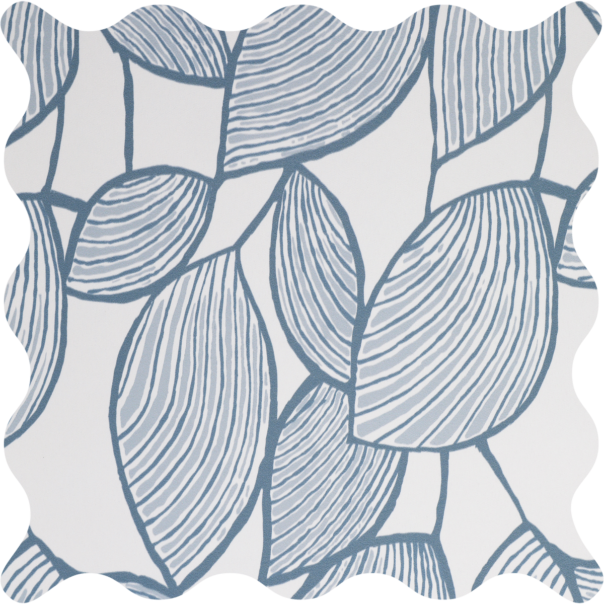 Weeping Leaf Blue Blackout Roller Shades