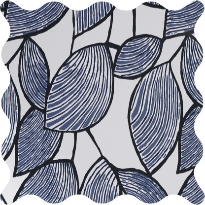 Weeping Leaf Ink Blackout Roller Shades
