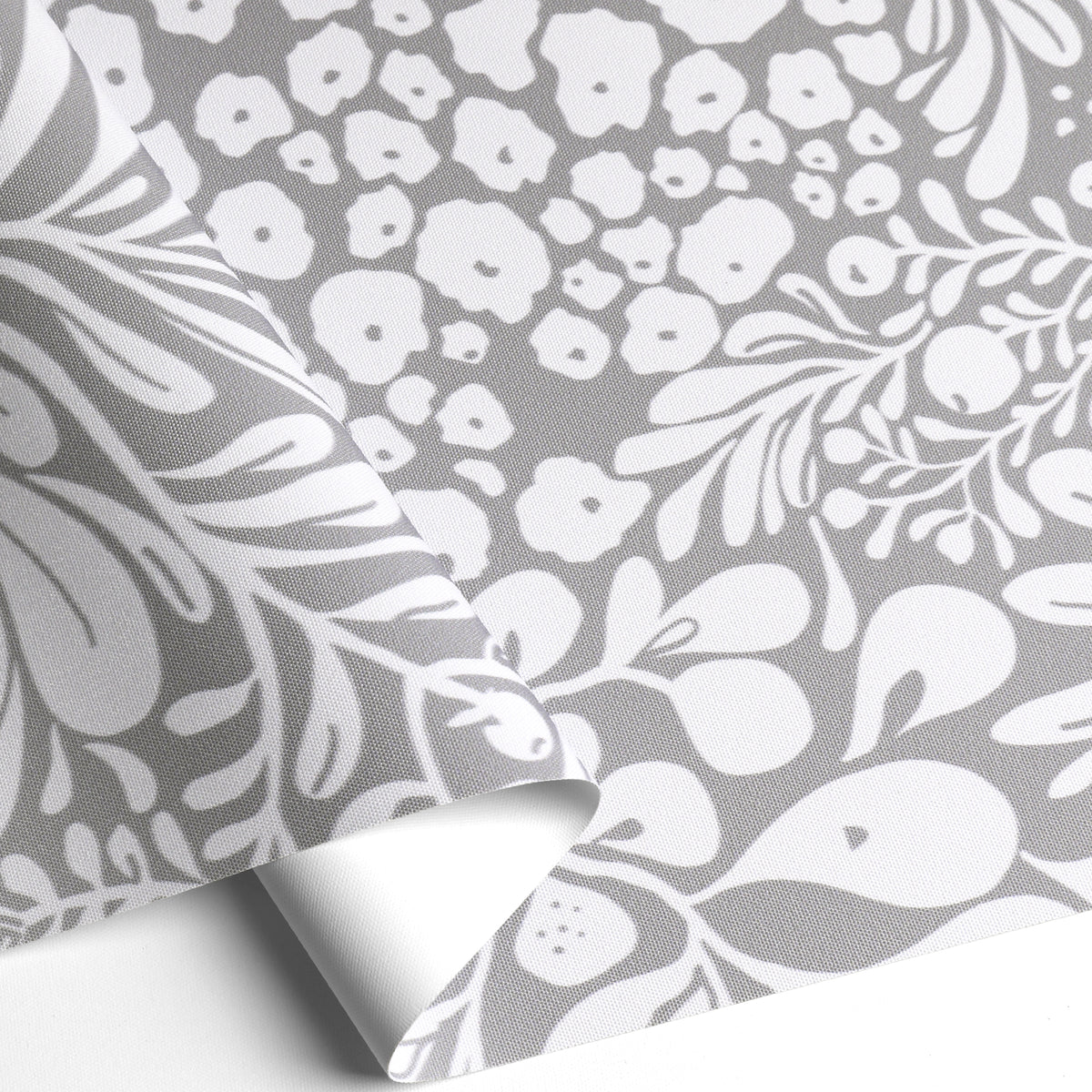 Summer Berry Grey Blackout Roller Shades