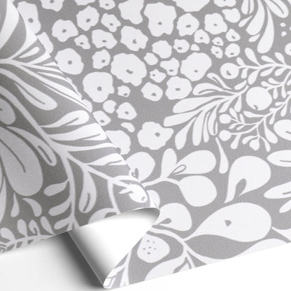Summer Berry Grey Blackout Roller Shades