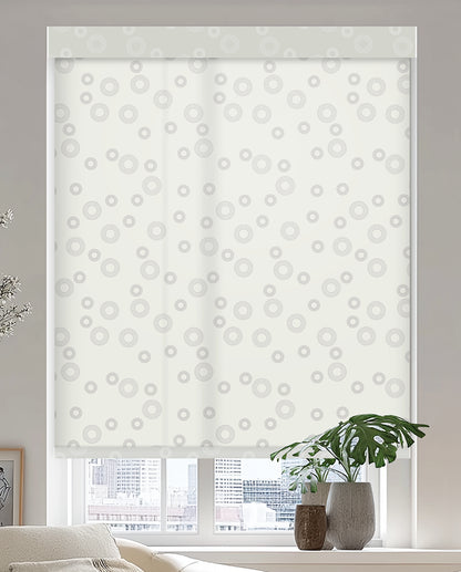 Circle Snow Light Filtering Roller Shades