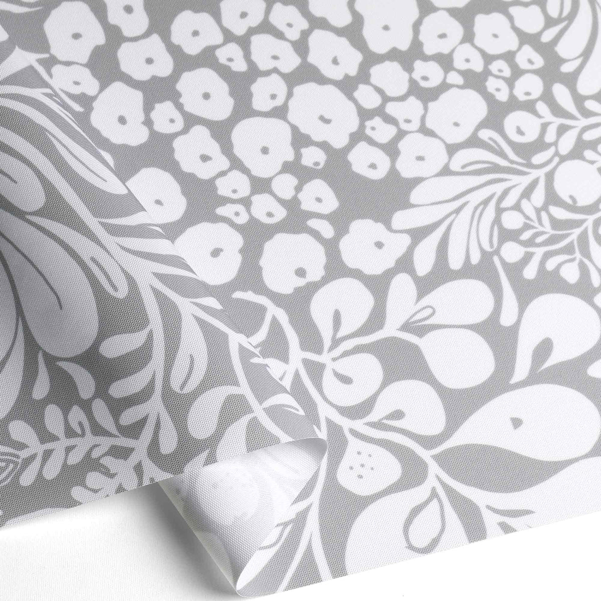 Summer Berry Grey Light Filtering Roller Shades