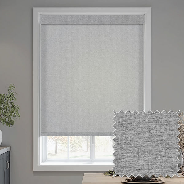 Zaria Ash Light Filtering Roller Shades