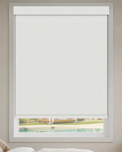 Westin Snow Flame Retardant Blackout Roller Shades