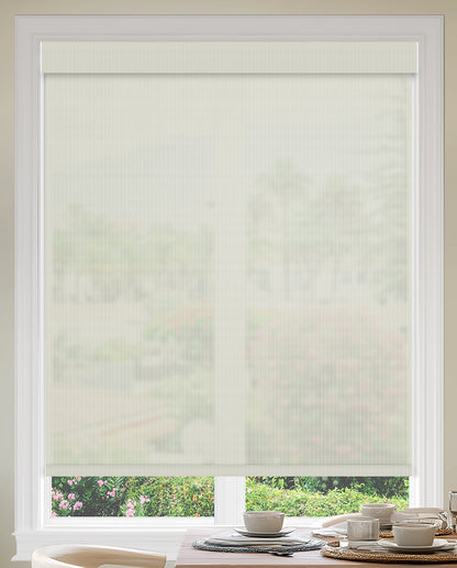 Benwick Frost Flame Retardant Sheer Roller Shades
